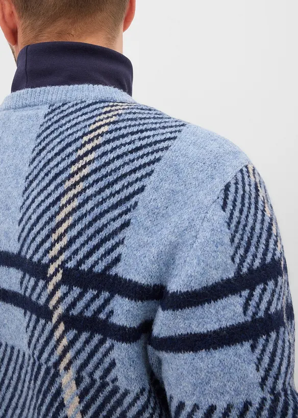 Genser med rutemønster, bonprix