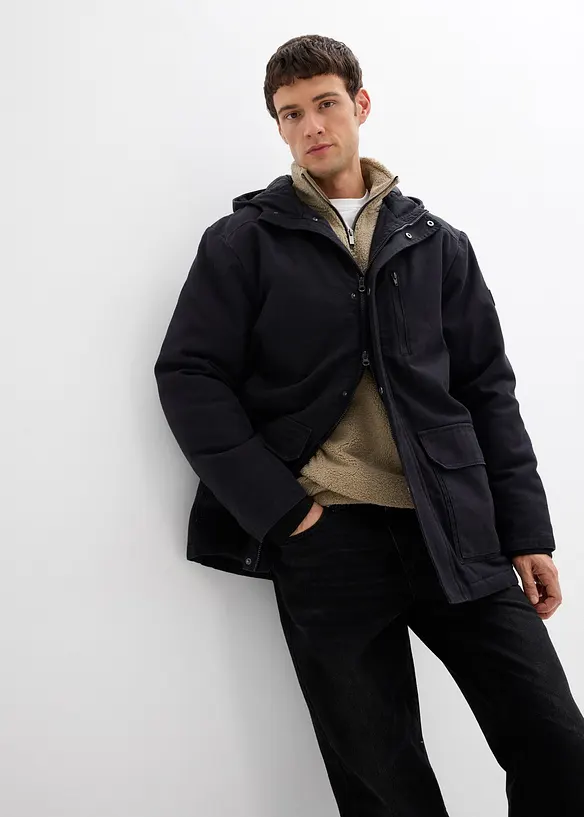 Vinterjakke i slitesterk kanvas, bonprix