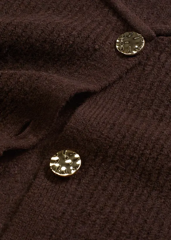 Strikket vest med dekorative knapper, bonprix