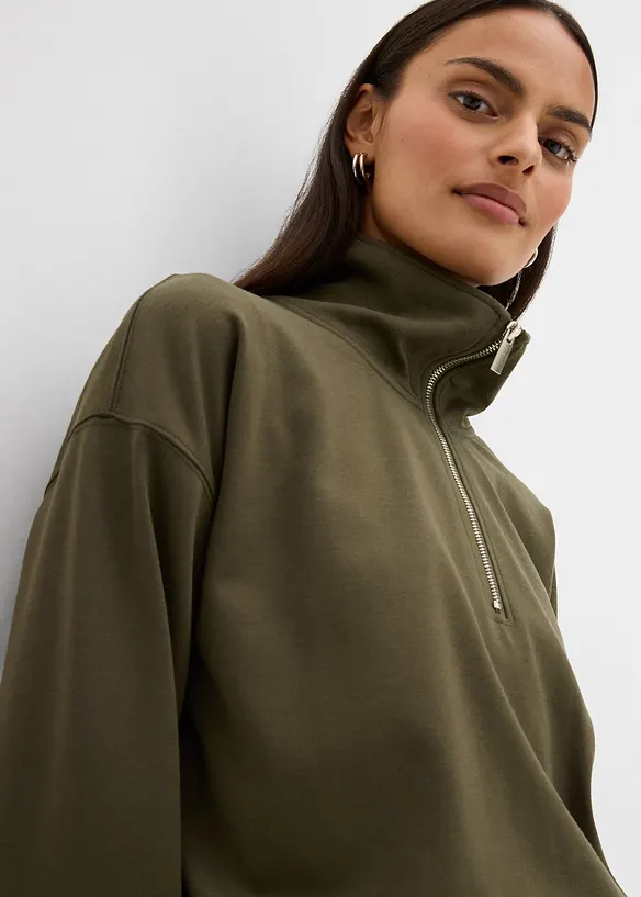 Troyer-genser av viskosemiks, bonprix