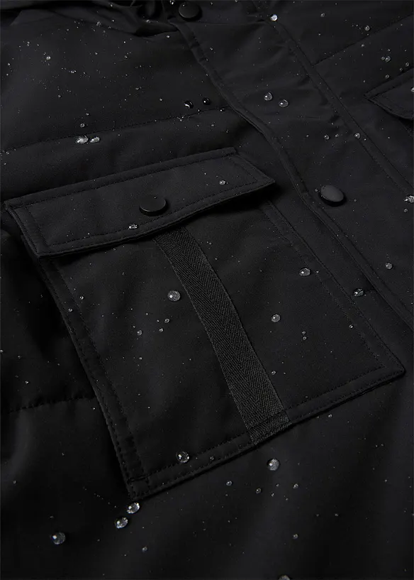 Vattert, funksjonsparkas med praktiske lommer, vannavvisende, bonprix