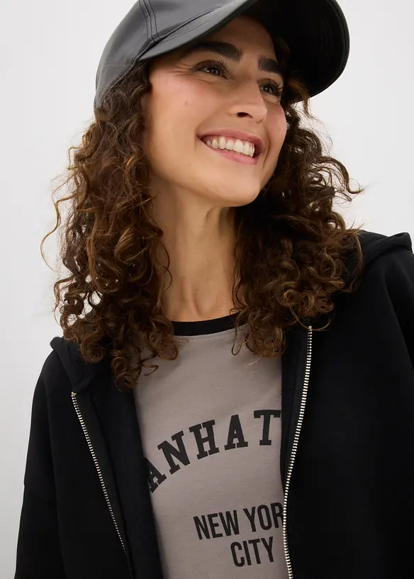 Oversized sweatjakke, bonprix