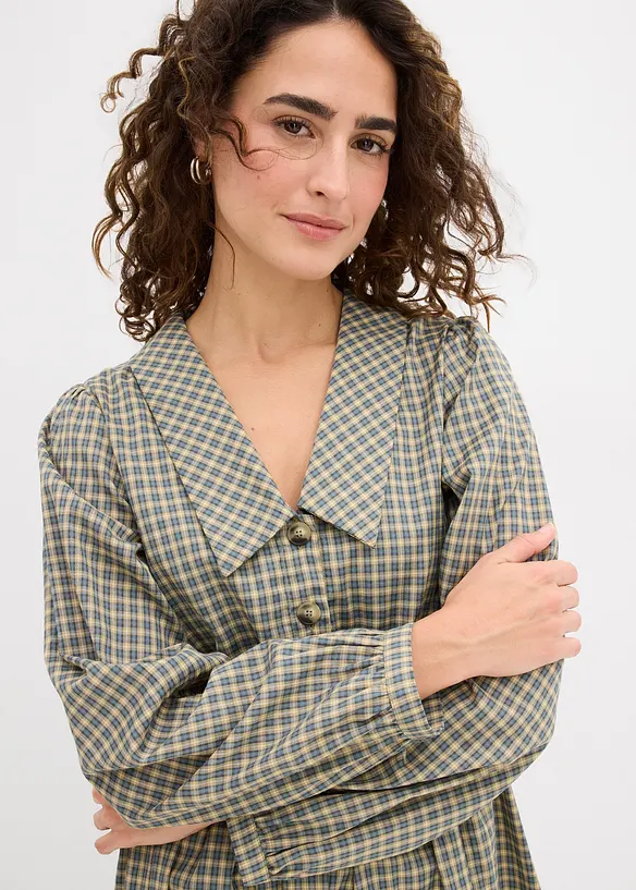 Skjortekjole i bomullsmateriale, bonprix