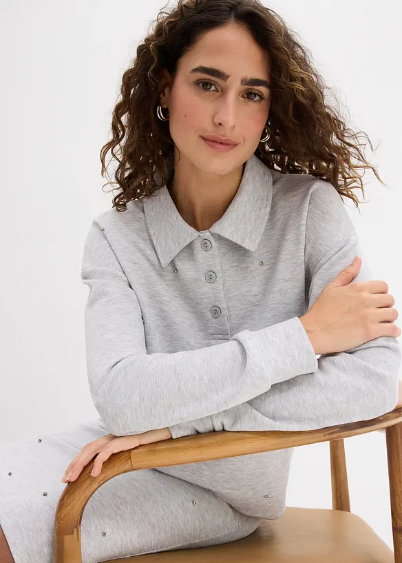 Sweatshirt med nagler, bonprix