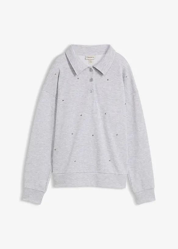 Sweatshirt med nagler, bonprix