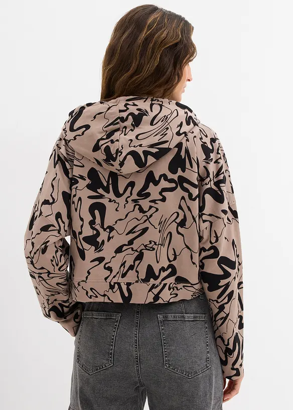 Hettegenser i 100% bomull, bonprix