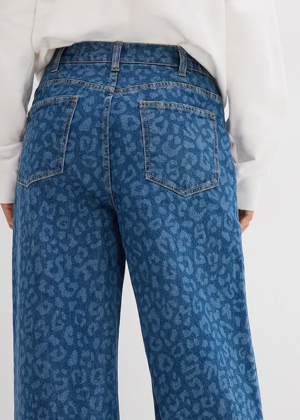 Wide Leg-jeans Mid Waist, bonprix