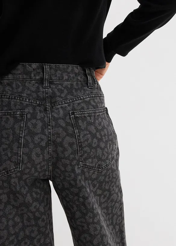 Wide Leg-jeans Mid Waist, bonprix