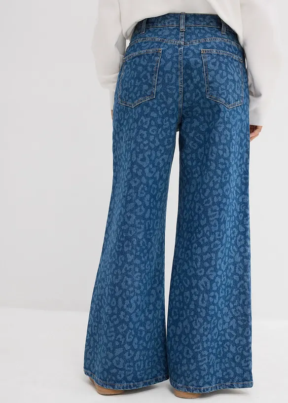 Wide Leg-jeans Mid Waist, bonprix