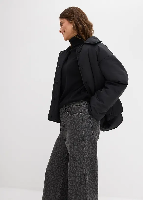 Wide Leg-jeans Mid Waist, bonprix