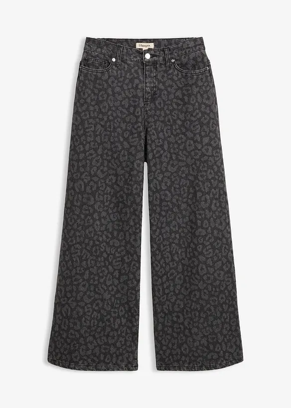 Wide Leg-jeans Mid Waist, bonprix