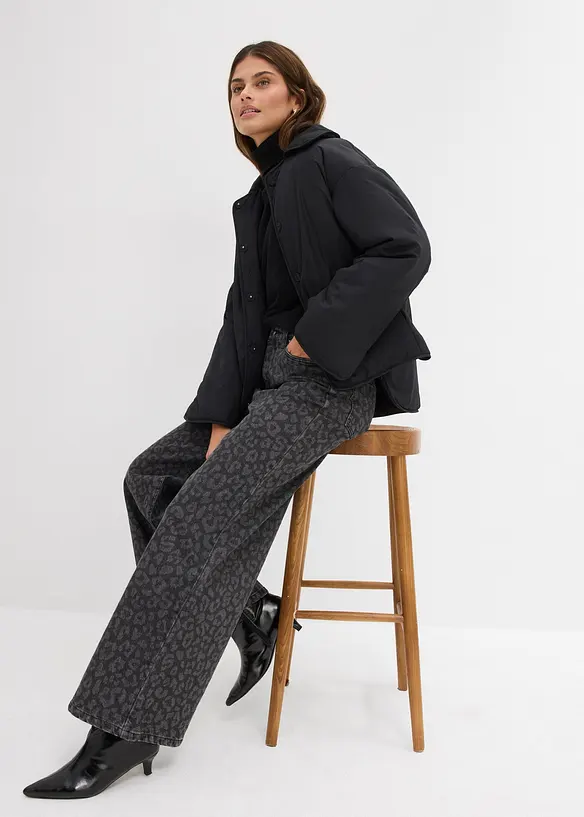 Wide Leg-jeans Mid Waist, bonprix