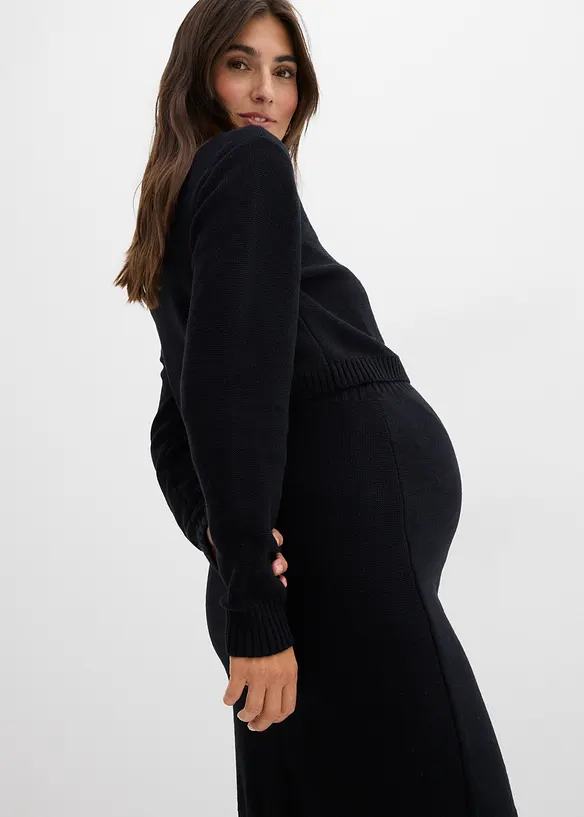 Mamma-sett med genser og skjørt for svangerskapet og tiden etterpå (2-delt sett), bonprix