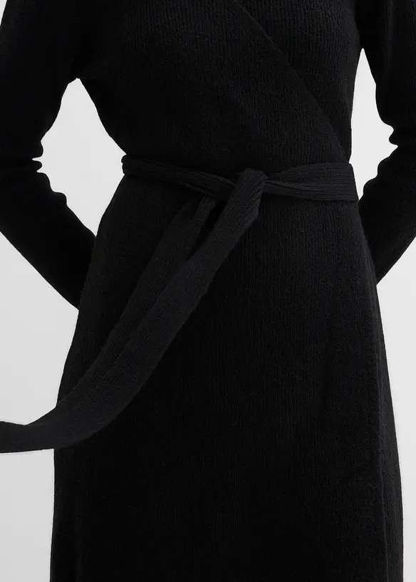 Strikket mammakjole i omslagsmodell, bonprix