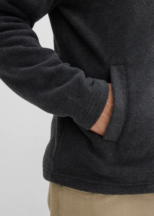 Myk fleecejakke med stikklommer, bonprix