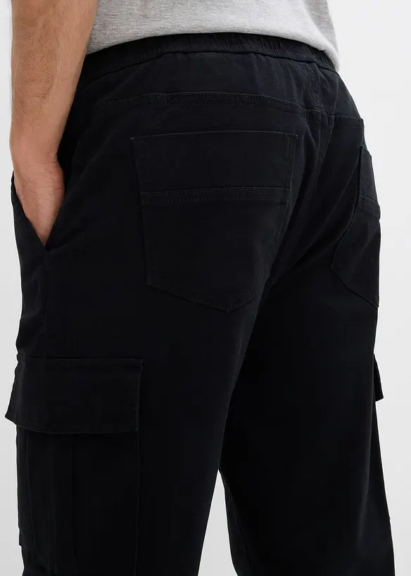Relaxed Fit pull on-bukse i varmende materiale, Tapered, bonprix