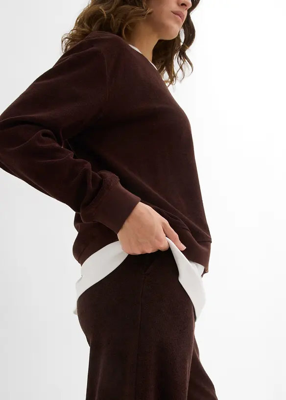 Sweatshirt i myk frott&eacute;, bonprix