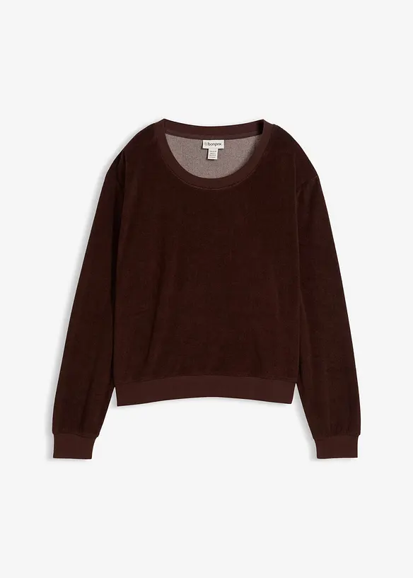 Sweatshirt i myk frott&eacute;, bonprix