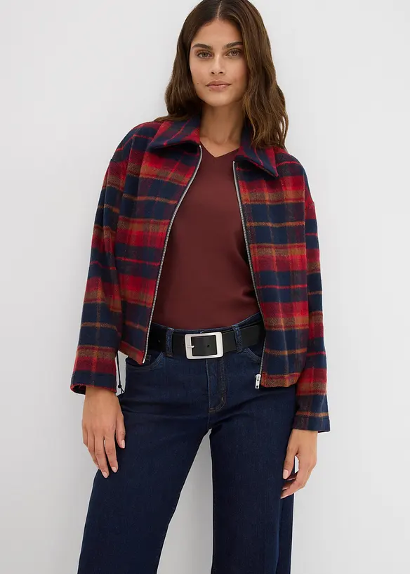 Wide Leg-jeans Mid Waist med økologisk bomull, bonprix