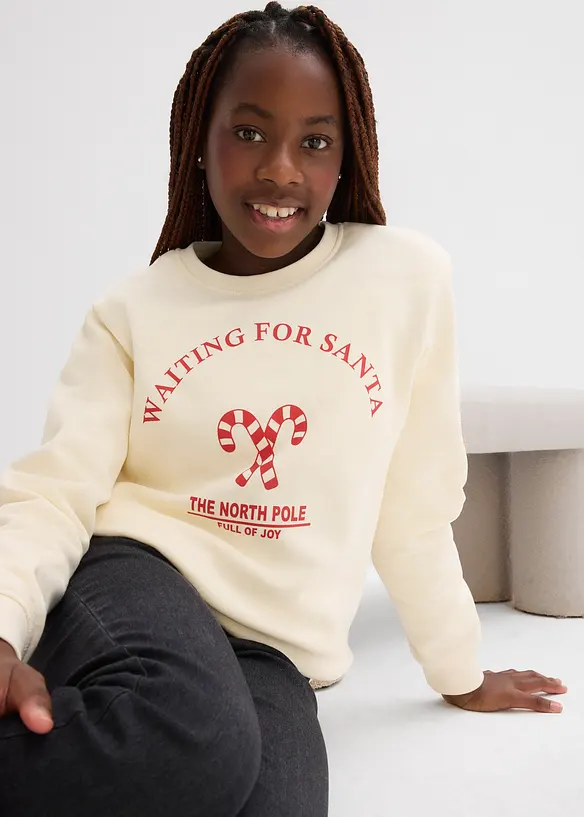 Sweatshirt i 100% økologisk bomull, bonprix