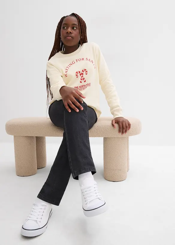 Sweatshirt i 100% økologisk bomull, bonprix