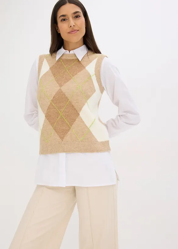 Strikket vest, bonprix