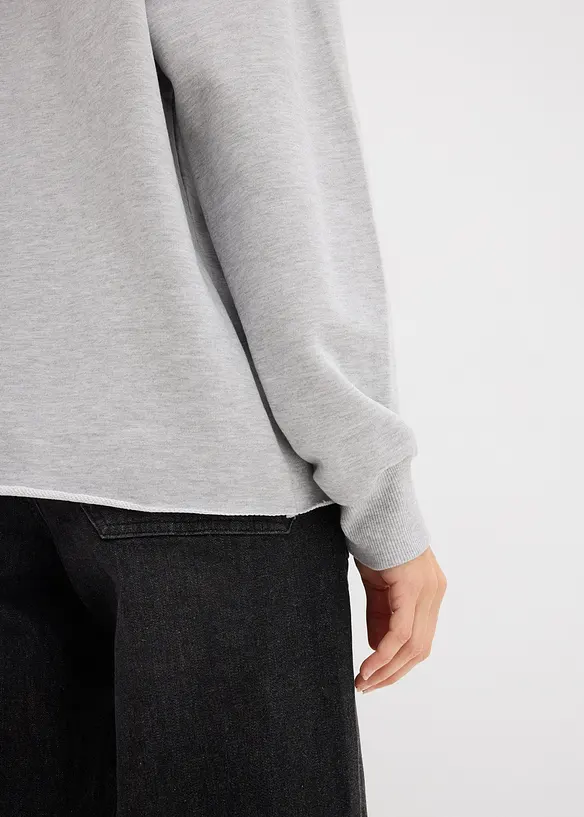 Oversized hettegenser med stenpynt, bonprix