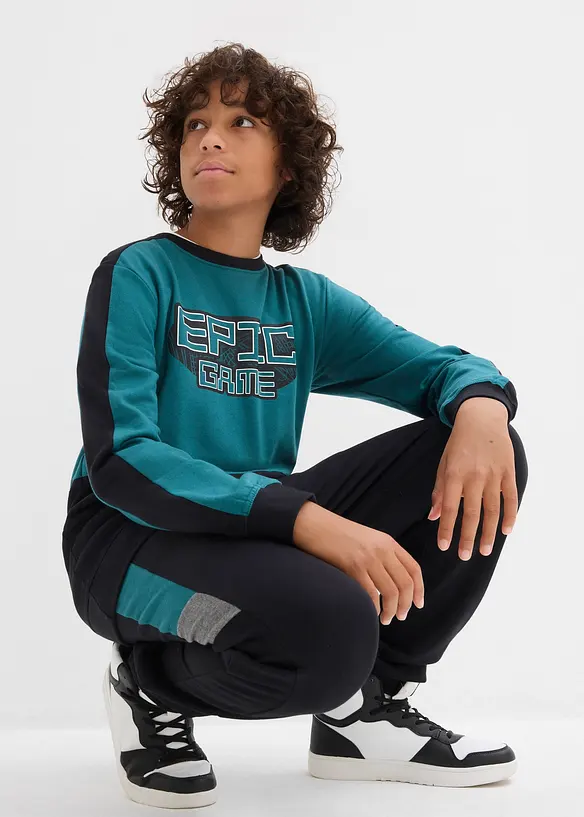 Joggedress i 100% økologisk bomull, bonprix