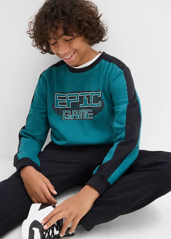 Joggedress i 100% økologisk bomull, bonprix