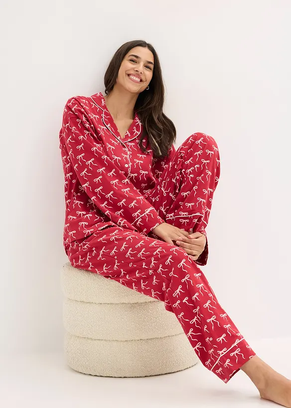 Pyjamas i 100% bomull, bonprix