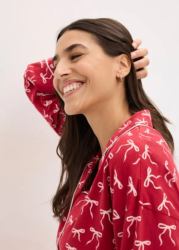 Pyjamas i 100% bomull, bonprix