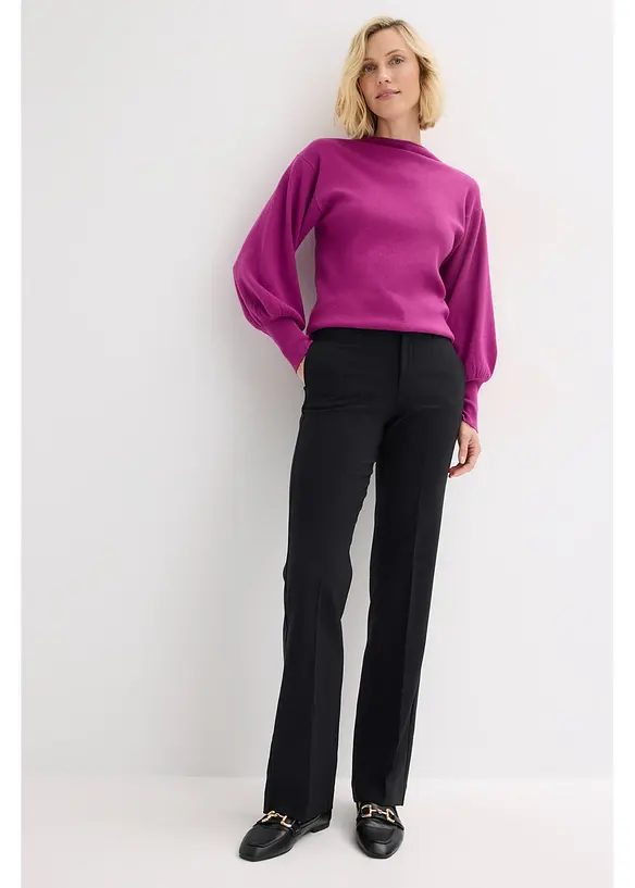 Feminin bukse med buksepress, bonprix