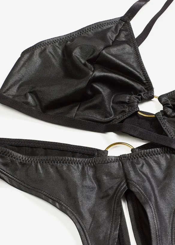 Bralette og stringtruse ouvert (2-delt sett), bonprix