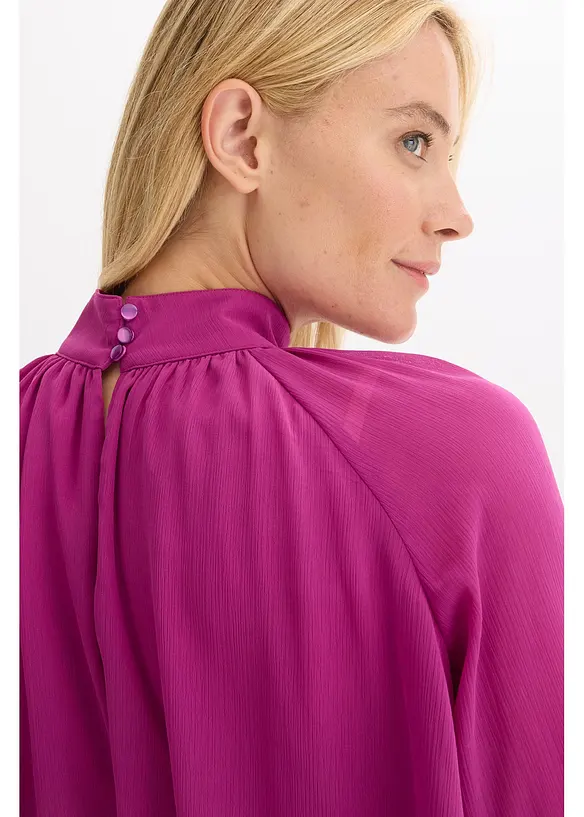 Chiffonkjole med volanger, bonprix