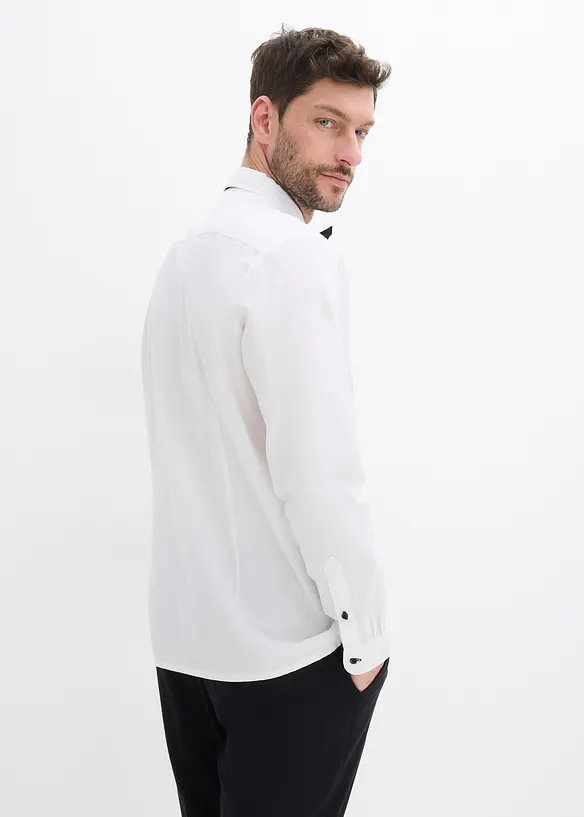 Skjorte og sløyfe i 100% økologisk bomull (2-delt sett), bonprix