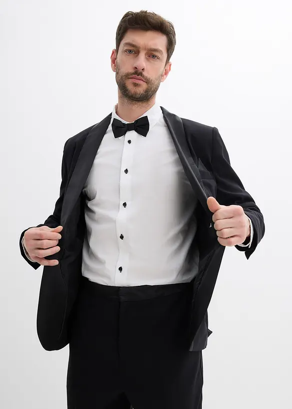 Skjorte og sløyfe i 100% økologisk bomull (2-delt sett), bonprix