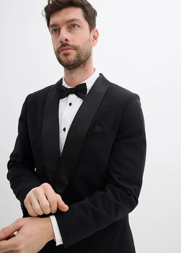 Smokingjakke i materiale med stretch,  Slim Fit, bonprix