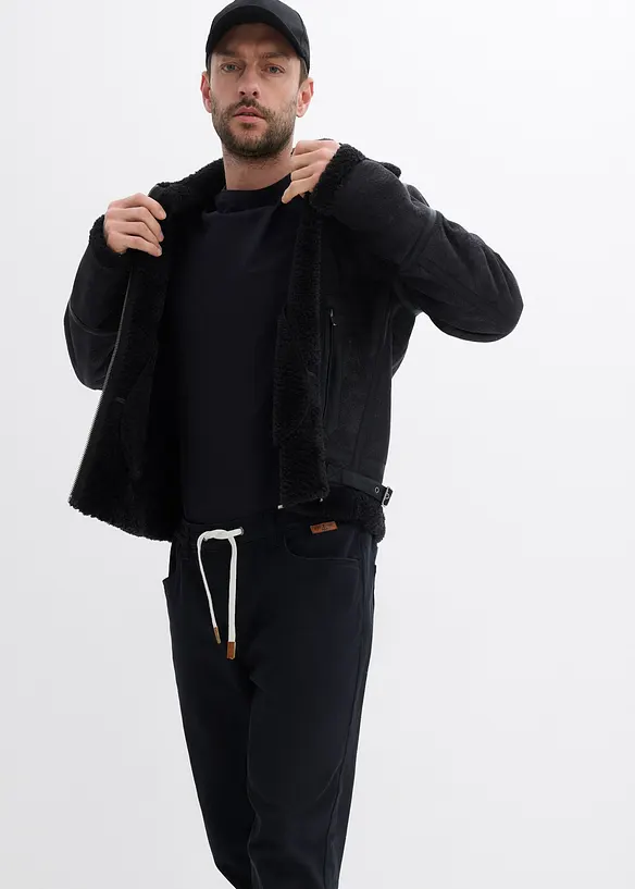 Regular Fit pull on-bukse med stretch, Straight, bonprix