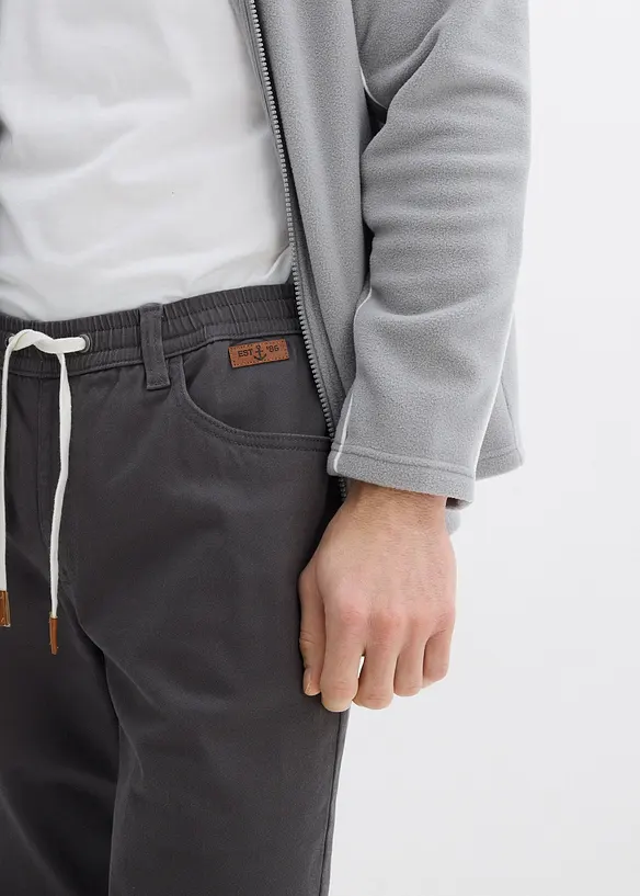 Regular Fit pull on-bukse med stretch, Straight, bonprix