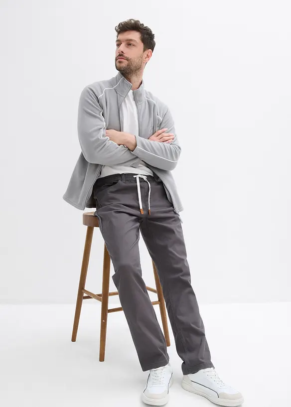 Regular Fit pull on-bukse med stretch, Straight, bonprix