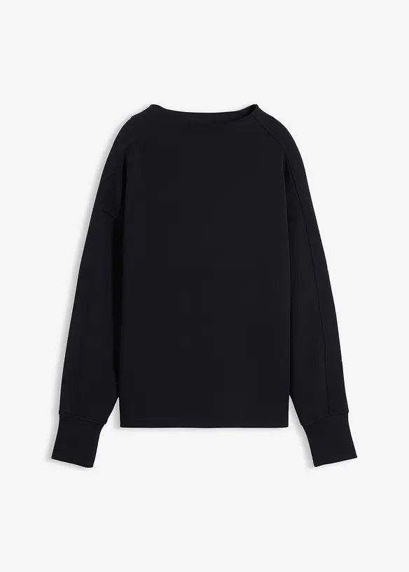 Oversized sweatshirt av mykt scubamateriale, bonprix