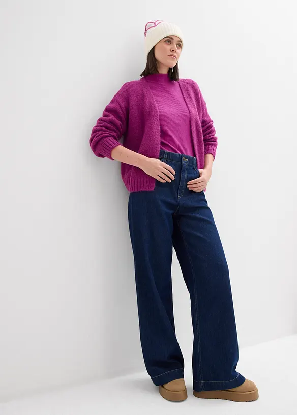 Grovstrikket, oversized cardigan, bonprix