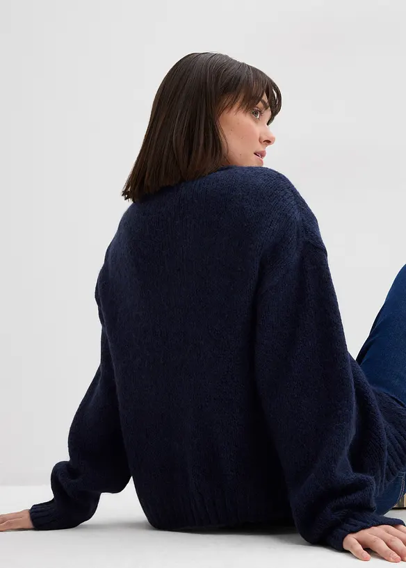 Grovstrikket, oversized cardigan, bonprix