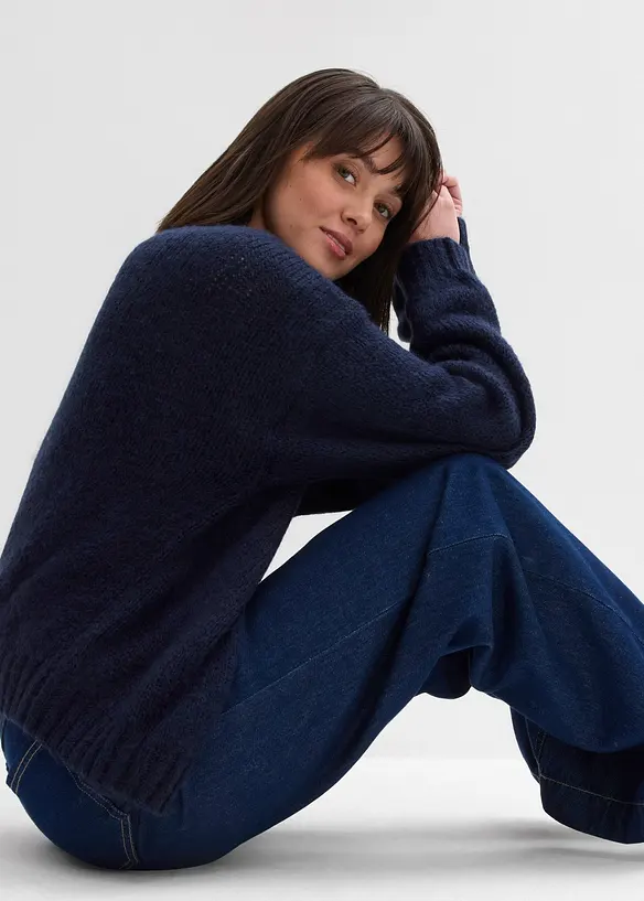 Grovstrikket, oversized cardigan, bonprix