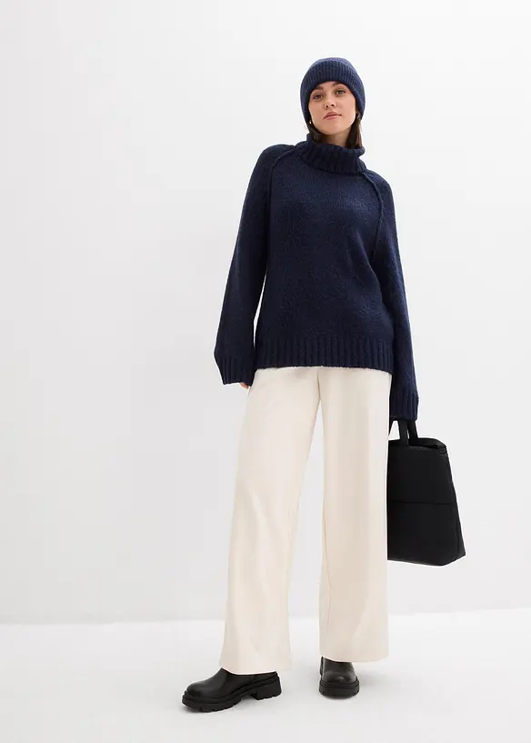 Oversized, grovstrikket genser, bonprix
