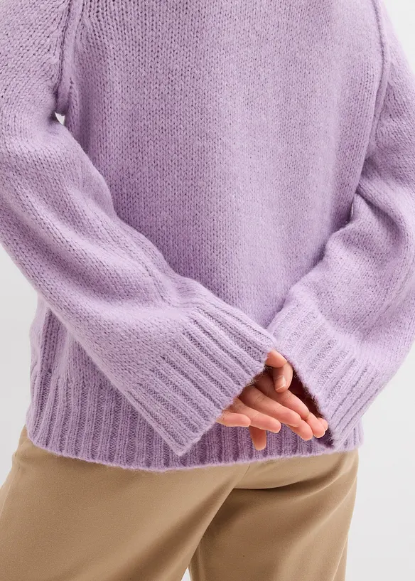 Oversized, grovstrikket genser, bonprix