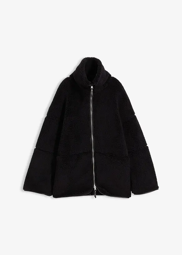 Oversized jakke i pilefleece, bonprix