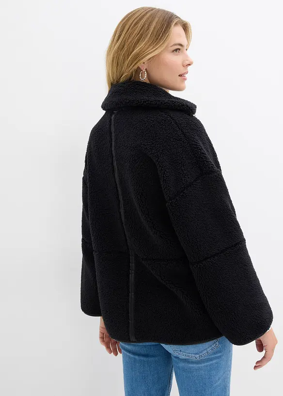 Oversized jakke i pilefleece, bonprix