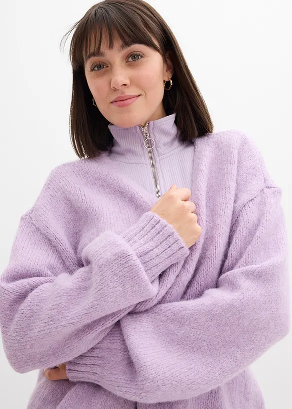 Grovstrikket, oversized cardigan, bonprix