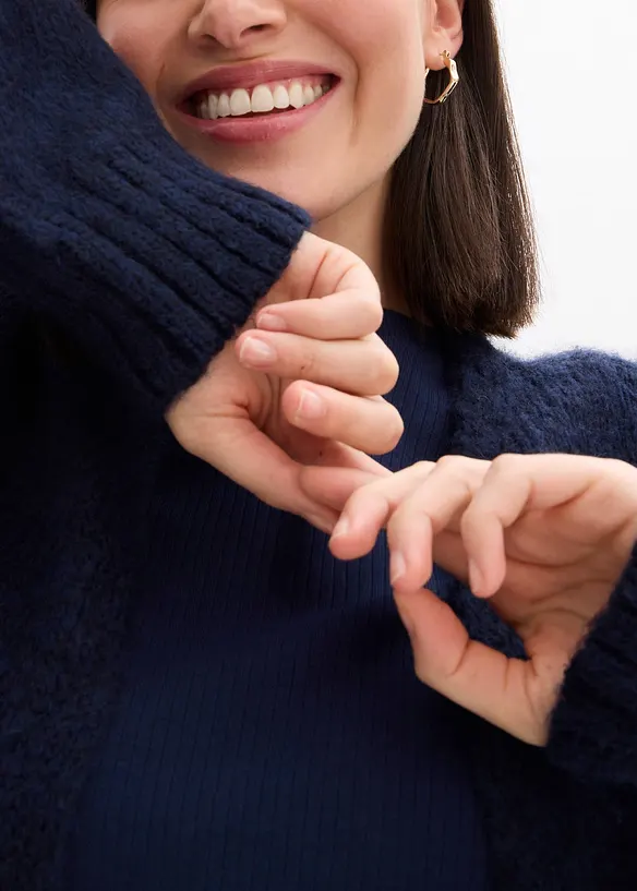 Grovstrikket, oversized cardigan, bonprix